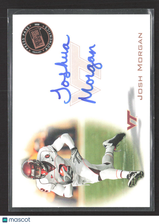 2008 Press Pass Signings Josh Morgan #PPS-JM Auto