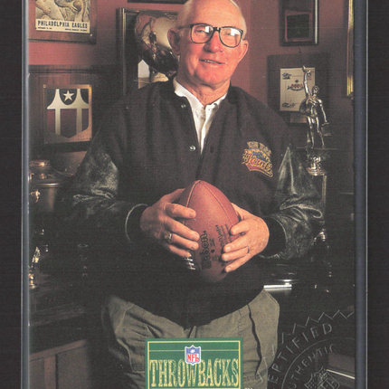 1992 Pro Line Portraits Throwbacks Y.A. Tittle #438 Auto