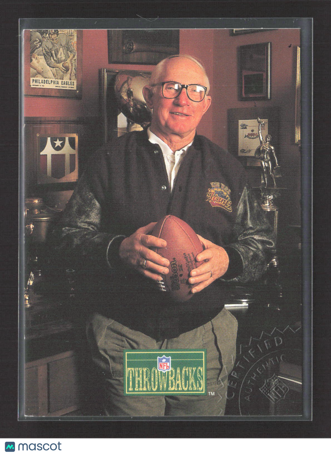 1992 Pro Line Portraits Throwbacks Y.A. Tittle #438 Auto