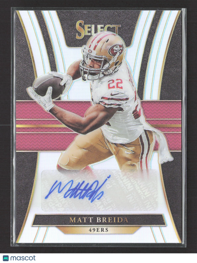 2018 Panini Select Prizm Matt Breida #RS-MB 008/199 Auto