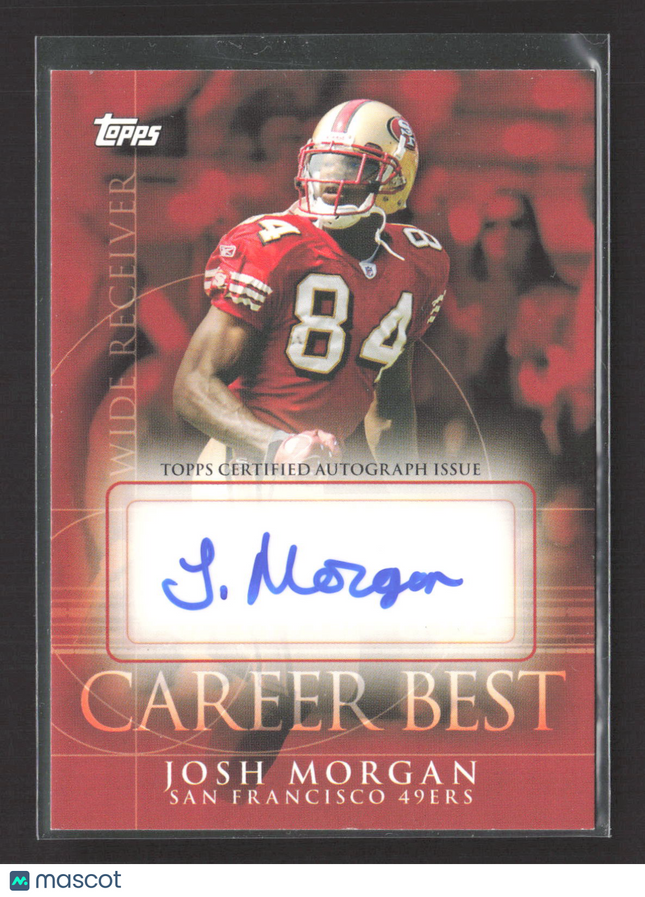 2009 Topps Career Best Josh Morgan #CBA-JM Auto