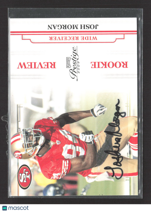 2009 Playoff Prestige Rookie Review Josh Morgan #33 Auto /250