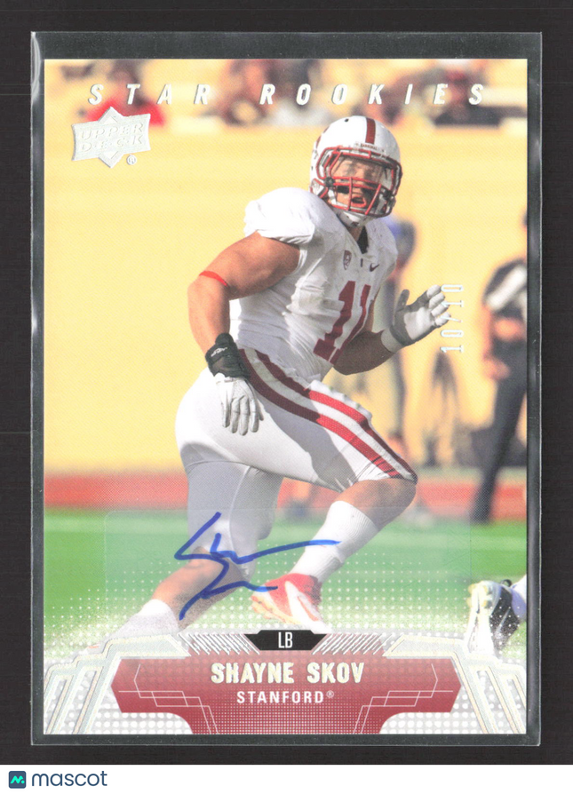 2014 Upper Deck Football Star Rookies Shayne Skov #235 10/10 Auto
