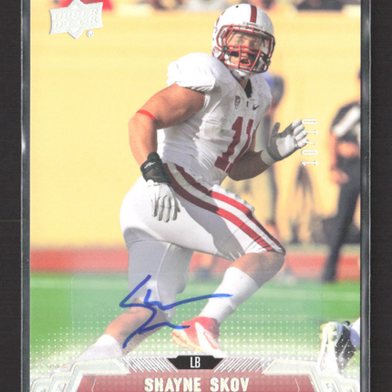 2014 Upper Deck Football Star Rookies Shayne Skov #235 10/10 Auto