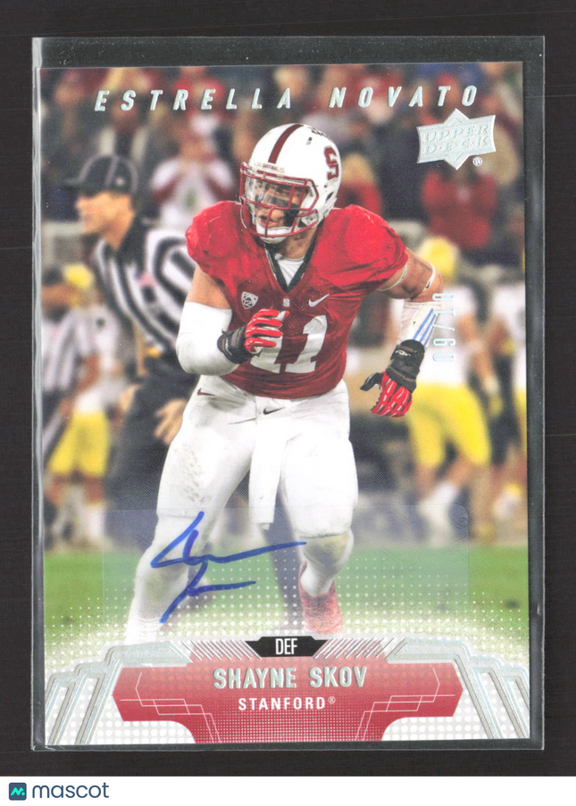 2014 Upper Deck Football Estrella Novato Shayne Skov #99 Auto