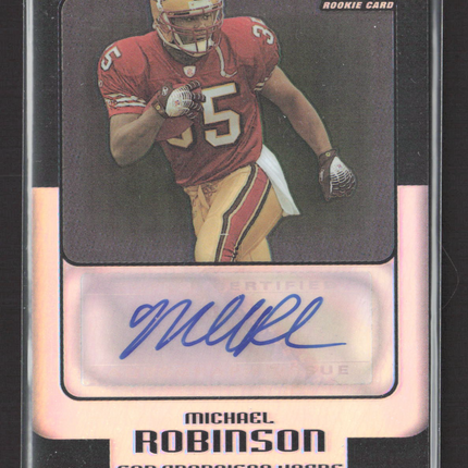 2006 Topps Finest Michael Robinson #178 Refractor Auto Black /99