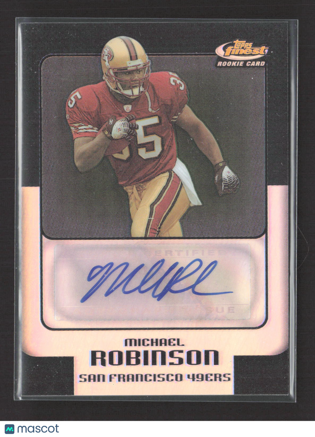 2006 Topps Finest Michael Robinson #178 Refractor Auto Black /99