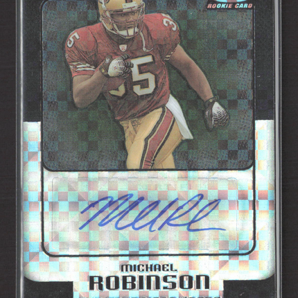 2005 Topps Finest Michael Robinson #178 X-Fractor Auto Black X Fractor /25