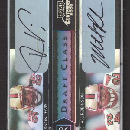 2006 Contenders Draft Class Michael Robinson Vernon Davis #DC-6 10/10 Auto