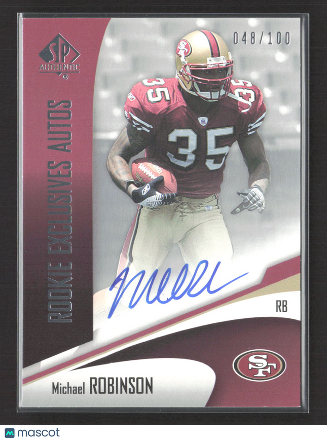 2006 Upper Deck SP Authentic Michael Robinson #REA-MR 048/100 Auto