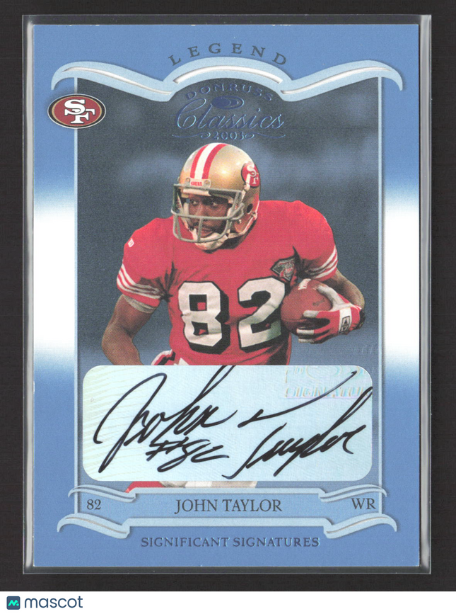 2003 Donruss Classics Significant Signatures John Taylor #133 Auto /250