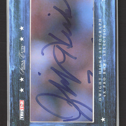 2007 TRISTAR Signa Cuts Dwight Hicks Cut Signature 04/46 Auto