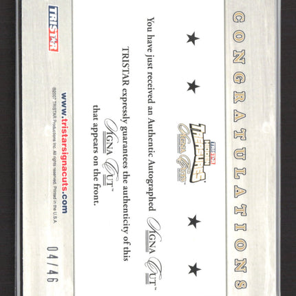 2007 TRISTAR Signa Cuts Dwight Hicks Cut Signature 04/46 Auto