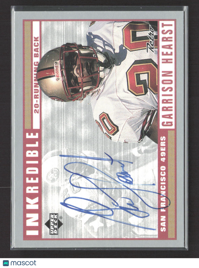 1999 Upper Deck Retro Inkredible Garrison Hearst #GH Auto