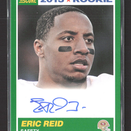 2013 Score Eric Reid #365 Green RC Auto