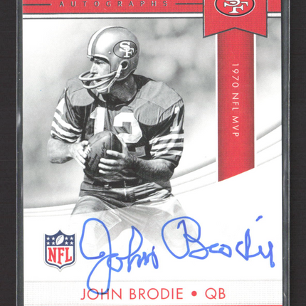 2017 Panini Award Winners John Brodie #AWA-JH Auto