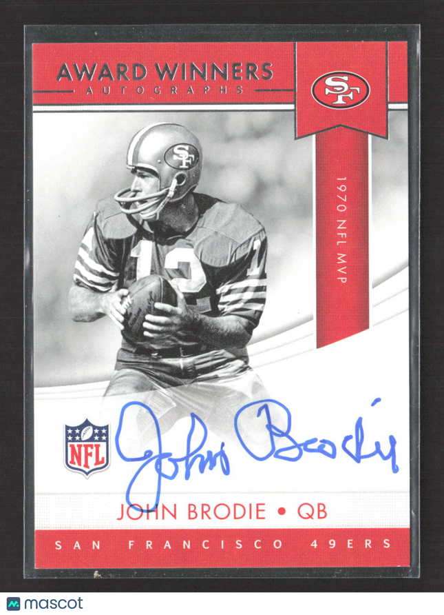 2017 Panini Award Winners John Brodie #AWA-JH Auto