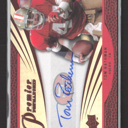 2008 Upper Deck Premier Penmanship Tom Rathman #PP47 Auto /65