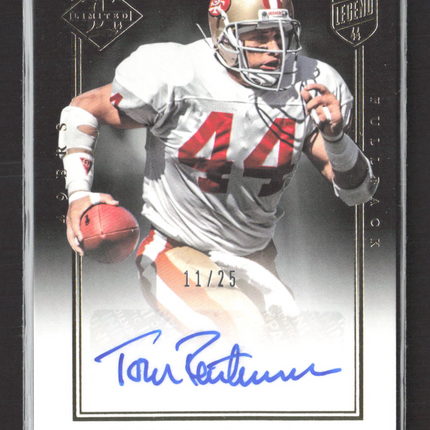 2014 Panini Limited Tom Rathman #180 11/25 Auto