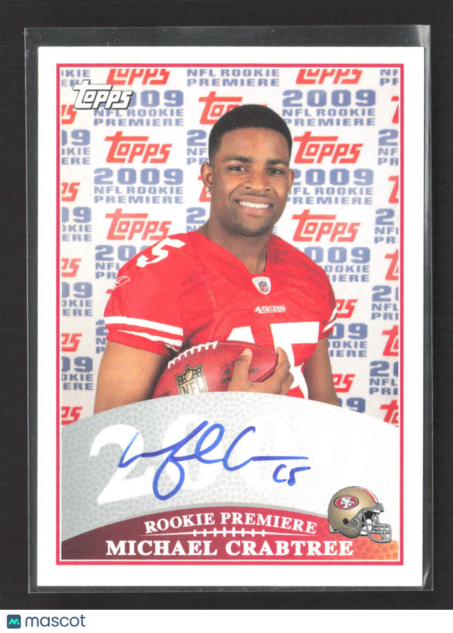 2009 Topps Rookie Premiere Michael Crabtree #RPA-MC Auto