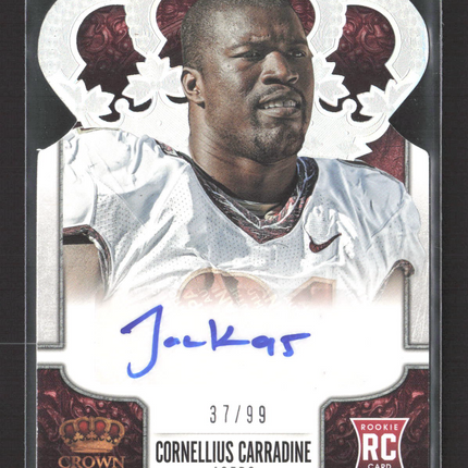2014 Panini Crown Royale Cornellius Carradine #123 37/99 RC Auto