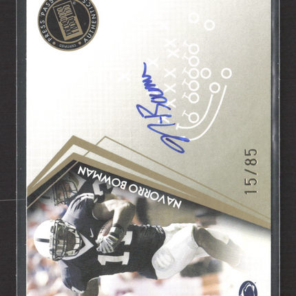 2010 Press Pass Signings NaVorro Bowman #PPS-NB 15/85 Auto