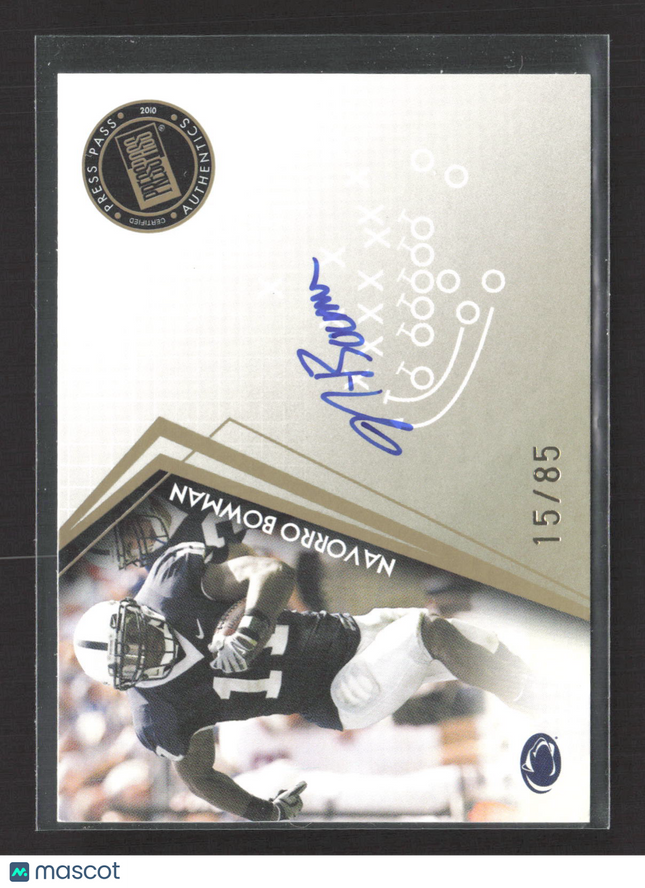 2010 Press Pass Signings NaVorro Bowman #PPS-NB 15/85 Auto