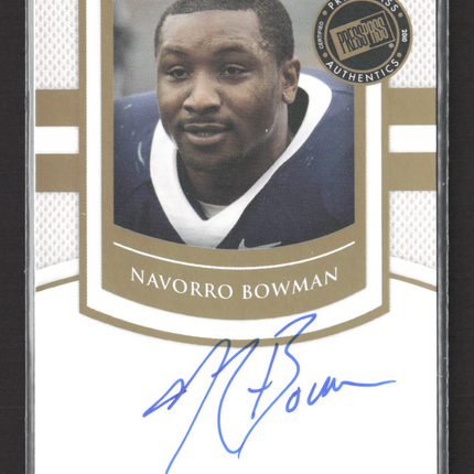 2010 Press Pass Sideline Signatures NaVorro Bowman #SS-NB  Auto