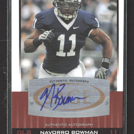 2010 Sage Hit Navorro Bowman #A59 Auto