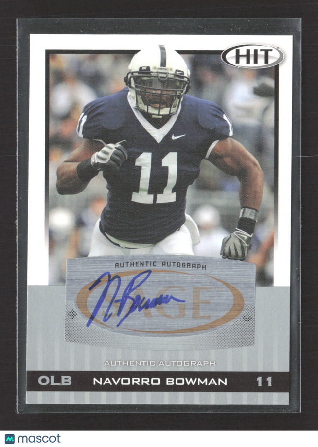 2010 SAGE HIT NaVorro Bowman #A59 Authentic Auto