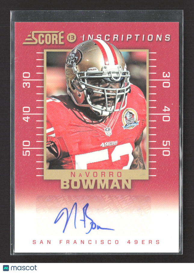 2013 Score Inscriptions NaVorro Bowman #IN-NB Auto