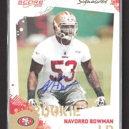 2010 Score Signatures NaVorro Bowman #376 Auto