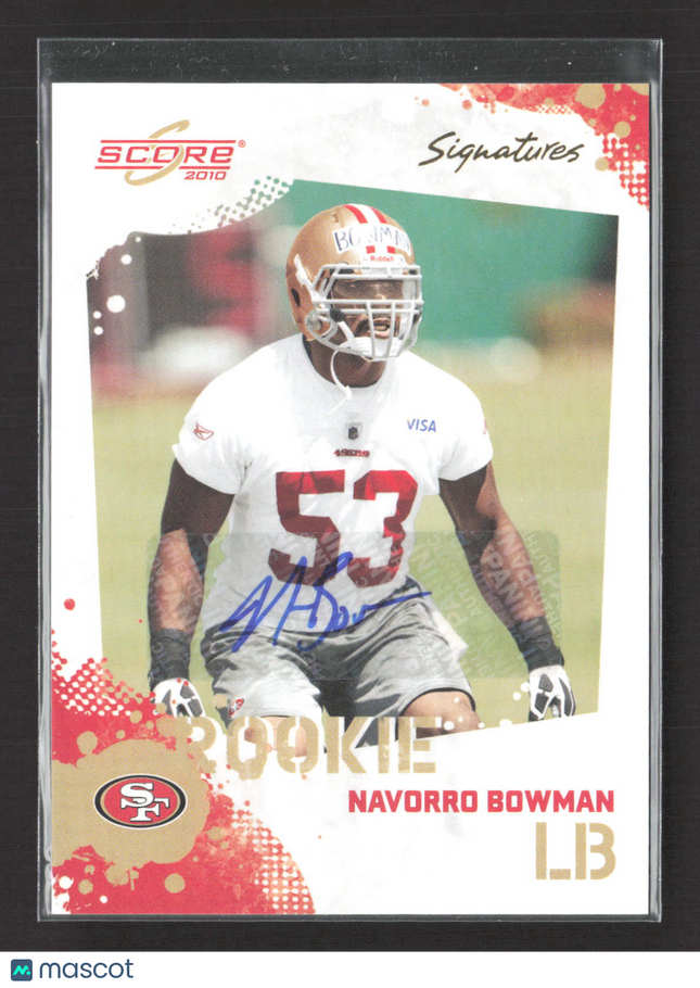 2010 Score Signatures NaVorro Bowman #376 Auto