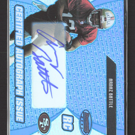 2003 Topps Bowman's Best Arnaz Battle #129 055/499 RC Auto