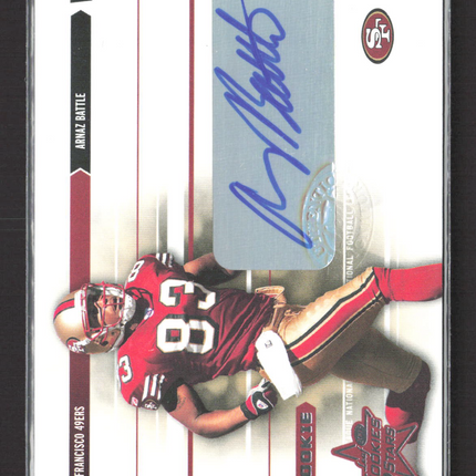 2003 Donruss Rookies & Stars Arnaz Battle #242 Auto /750