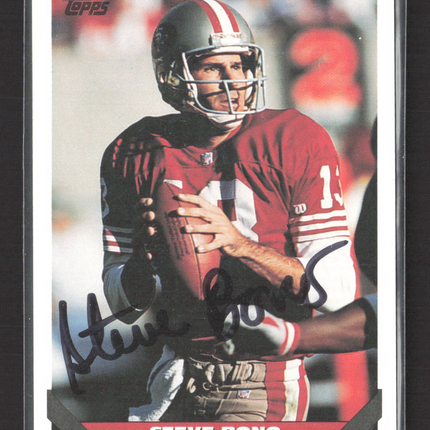 1993 Topps Steve Bono #383 Auto Ip