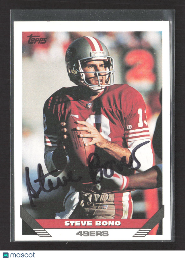 1993 Topps Steve Bono #383 Auto Ip
