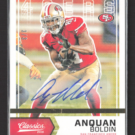 2016 Panini Classics Anquan Boldin #53 3 / 3 Auto