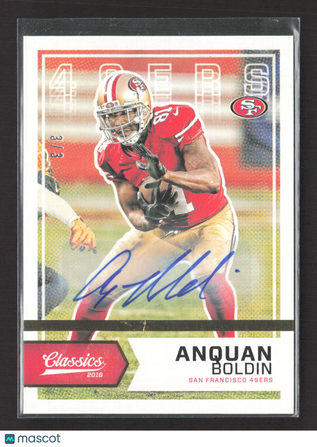2016 Panini Classics Anquan Boldin #53 3 / 3 Auto