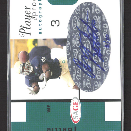2003 SAGE Player Proof Autograph Arnaz Battle #PA5 Auto