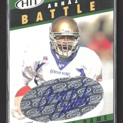 2003 SAGE HIT Arnaz Battle #A3 Auto