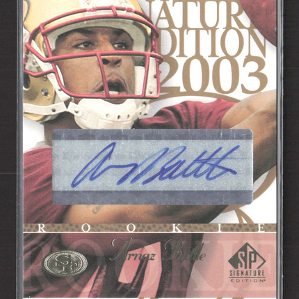 2003 Upper Deck SP Signature Edition Arnaz Battle #AR Auto