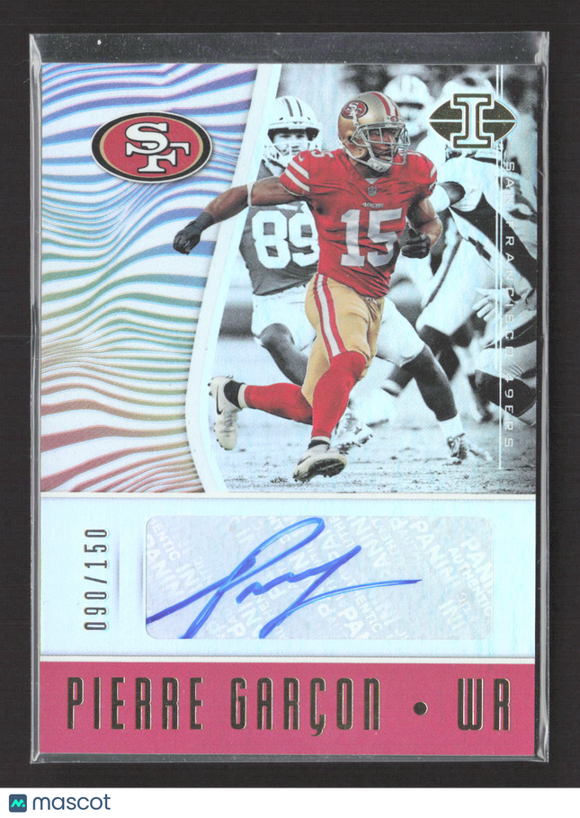 2017 Panini Illusions Pierre Garçon #VS-PG 090/150 Auto