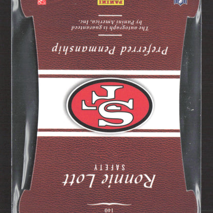 2017 Panini Preferred Preferred Penmanship Ronnie Lott #140 12/25 Auto