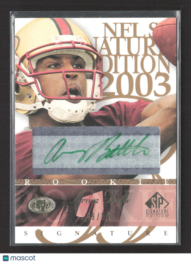 2003 Upper Deck SP Signature Edition Arnaz Battle #AR Auto