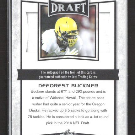 2016 Leaf Metal Draft DeForest Buckner #BA-DFB Auto