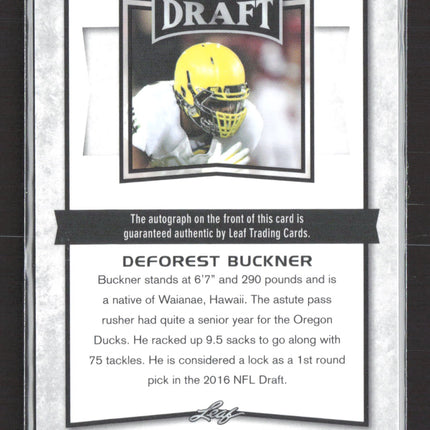 2016 Leaf Metal Draft DeForest Buckner #BA-DFB Auto