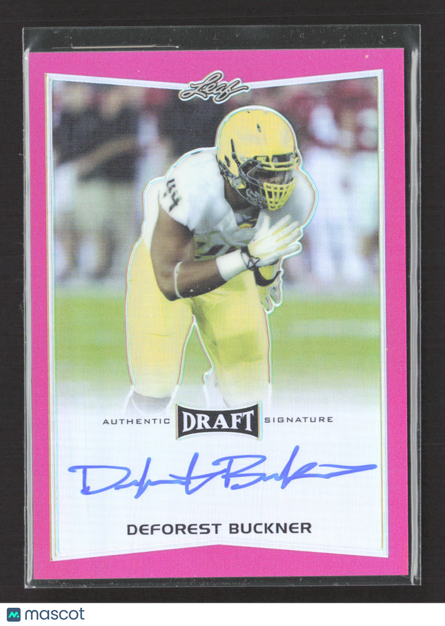 2016 Leaf Draft DeForest Buckner #BA-DFB Pink 14/20 Auto