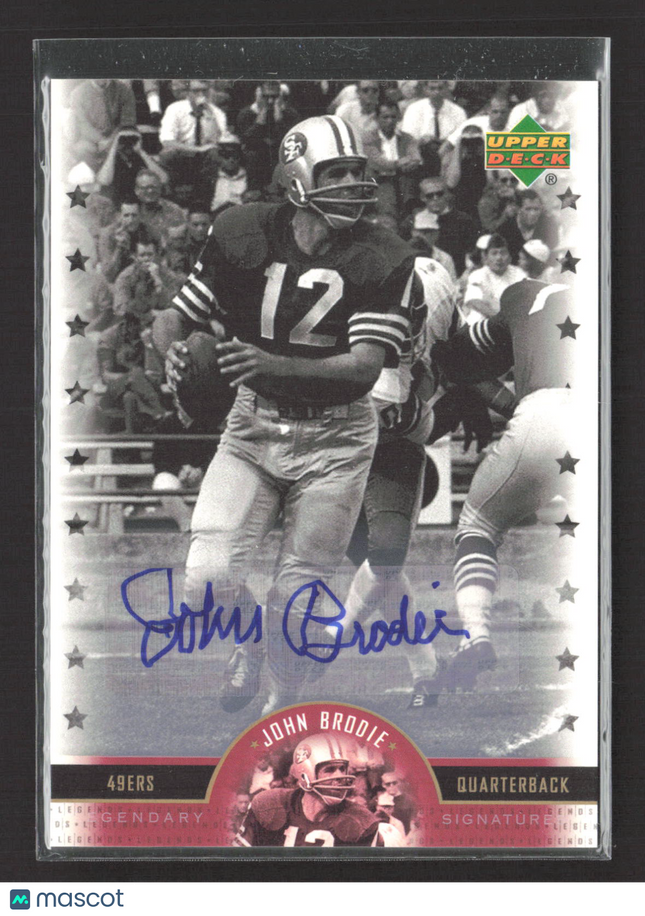 2005 Upper Deck NFL Legends Legendary Signatures John Brodie #LS-JB Auto