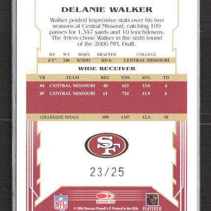 2006 Score Select Delanie Walker #426 Holographic